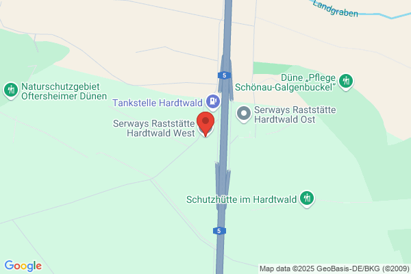 Serways Raststätte Hardtwald West