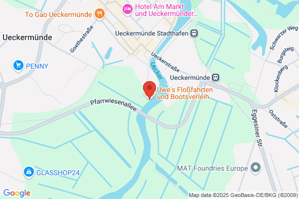 Floßfahrten auf der Uecker Uwe Zeh