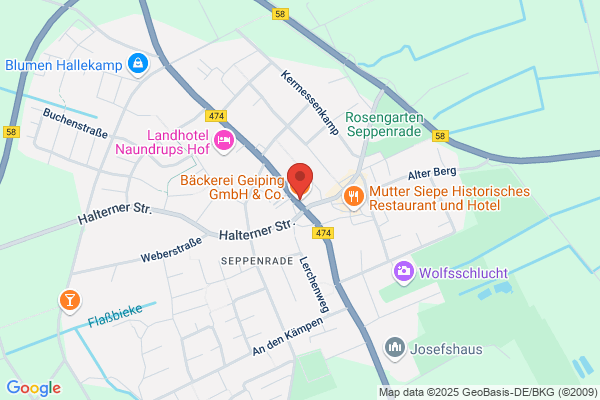 Geiping Wilhelm GmbH & Co. KG, im Edeka-Markt Seppenrade