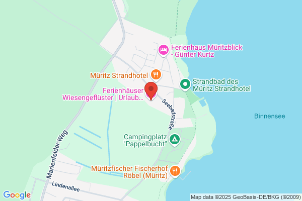 Ferienhäuser Wiesengeflüster in Röbel an der Müritz