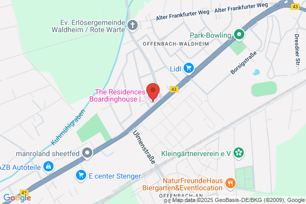 The Residences Boardinghouse | Apartment Frankfurt & Oﬀenbach