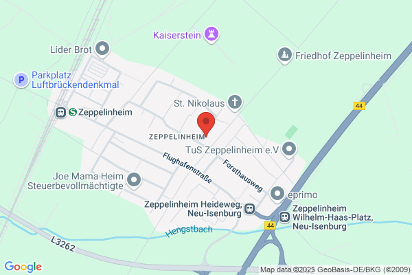 Evangelische Kirche Zeppelinheim mit Turm - Evangelische Johannesgemeinde Neu-Isenburg