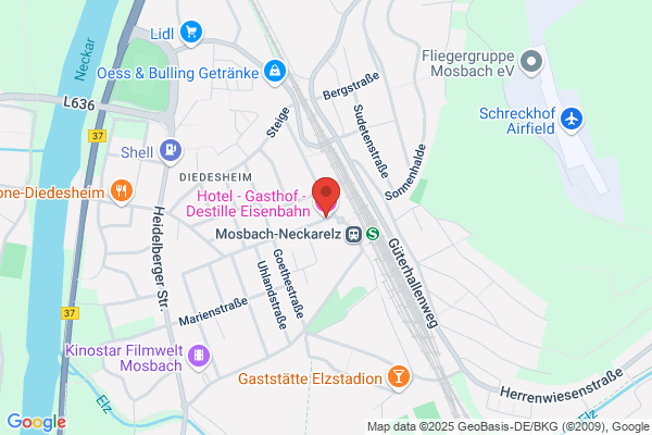 Gasthof-Destille Eisenbahn