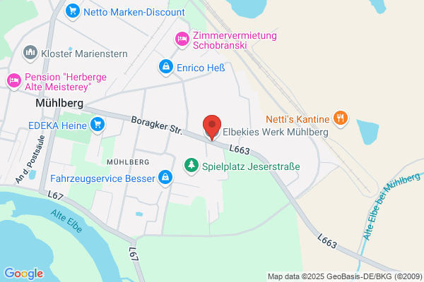 Elbekies Werk Mühlberg