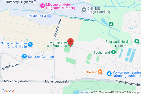 Tennisplatz am Flughafen