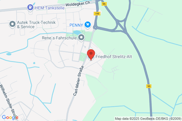 Stadtverwaltung Neustrelitz, Friedhof Strelitz Alt