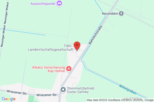 TIBO Landwirtschafts GmbH Neutrebbin Verw.