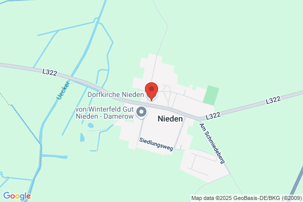 Kirche Nieden - Pfarrsprengel Göritz