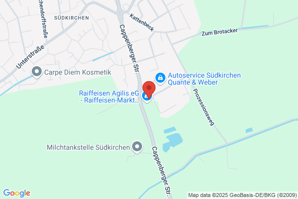Tankstelle Südkirchen der Raiffeisen Lüdinghausen eG