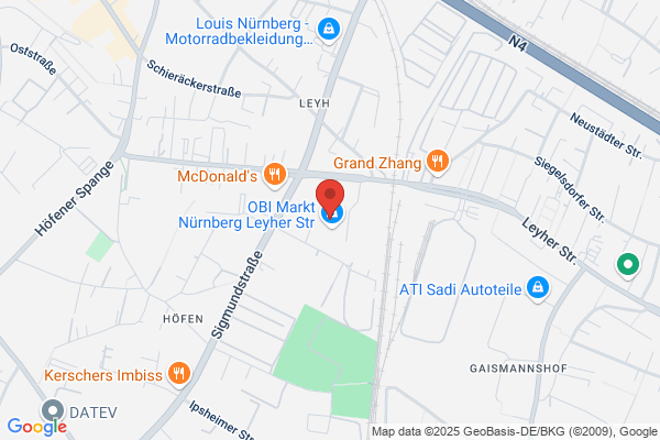 OBI Gartencenter Nürnberg, Leyherstr.