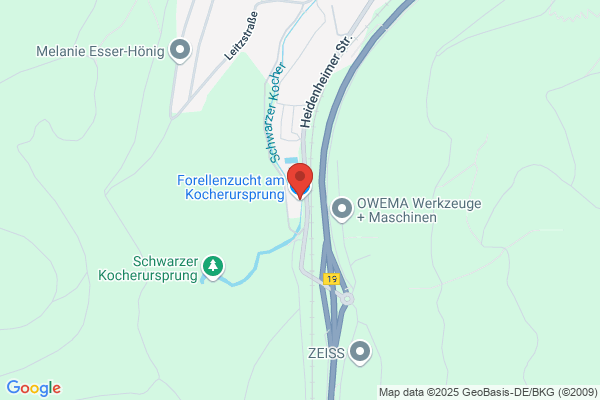Forellenzucht am Kocherursprung KG