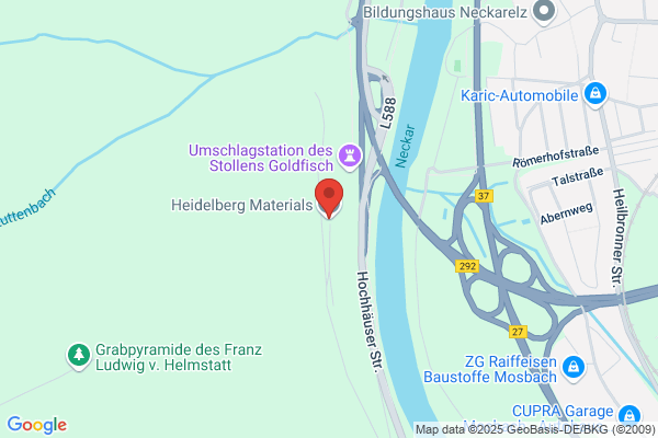 Heidelberger Zement AG Gipsgrube Obrigheim