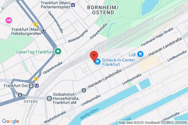 BLUME2000 im Scheck-In FFM Ferdinand-Happ-Str.