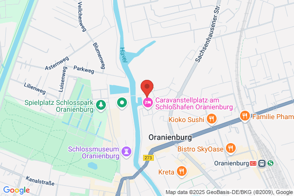 Caravanstellplatz und Schloßhafen Oranienburg