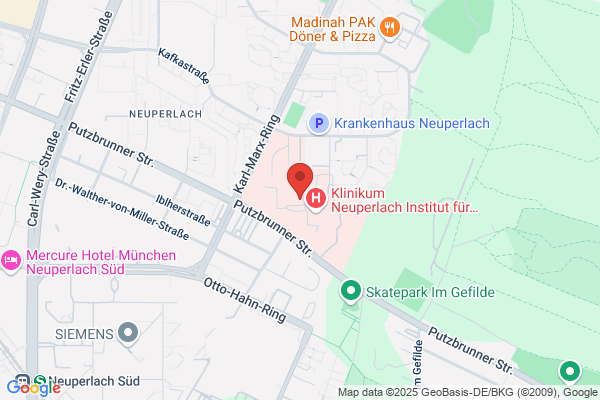 Unfallchirurgie, Orthopädie, Wiederherstellungschirurgie - Neuperlach | München Klinik