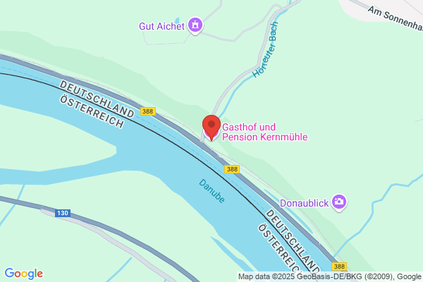 Restaurant Kernmühle direkt am Donau-Radweg