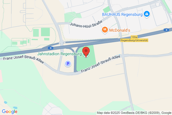 Covid-Bayern Teststelle am Regensburger Stadion - Franz-Josef-Strauß-Allee