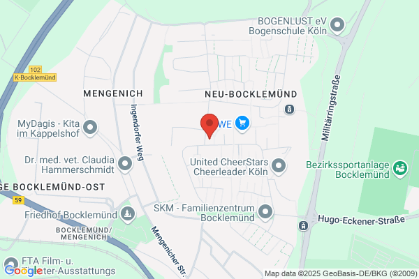 Bocklemünd Christi Geburt Pfarrzentrum u. Pfarrer Wilhelm Löhers