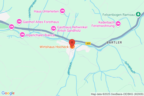 Hotel garni Wimbachklamm