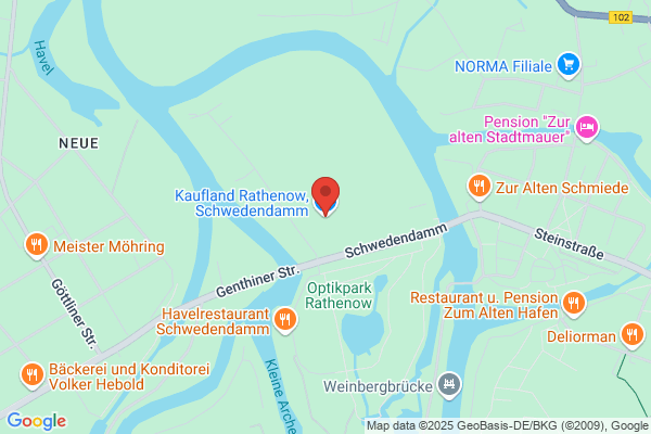 Kaufland Rathenow, Schwedendam