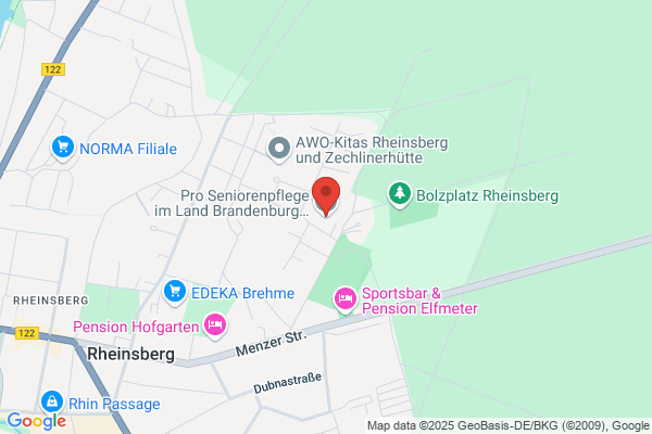 Pro Seniorenpflege im Land Brandenburg e.V. Pflegewohnhaus Rheinsberg