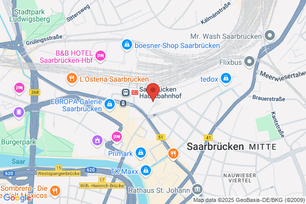 DB BahnPark Parkplatz Hauptbahnhof Viktoriastraße P5
