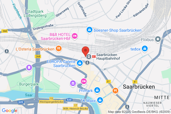 DB BahnPark Parkplatz Hauptbahnhof Vorfahrt P1