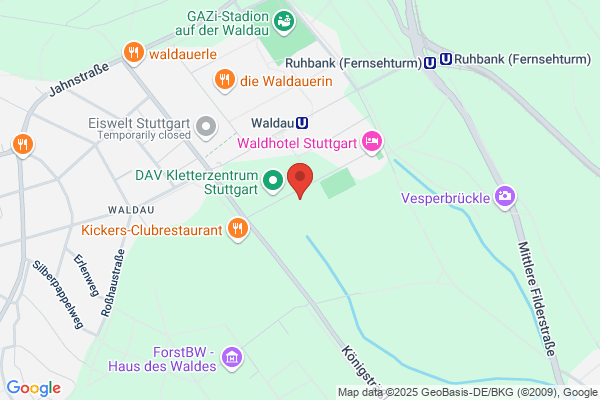 Restaurant im SSB-Veranstaltungszentrum Waldaupark