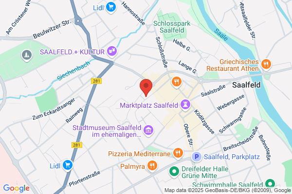 Volksbank eG Gera Jena Rudolstadt, SB-Standort Saalfeld Klostergasse