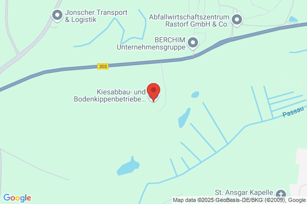 Kiesabbau- und Bodenkippbetriebe