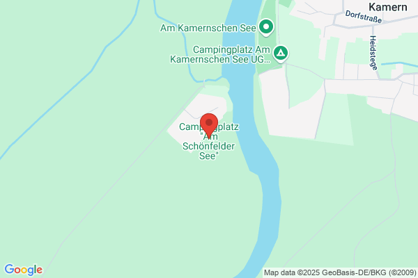 Gemeindeverwaltung Schönfeld Naherholungsgebiet Zeltplatz u. Bungalowsiedlung