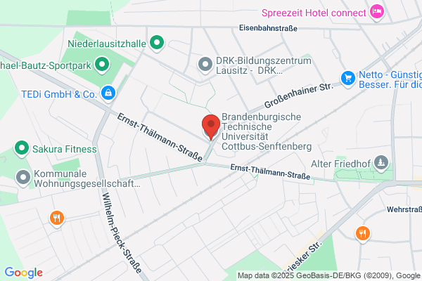 BTU Cottbus-Senftenberg, Fachgebiet Therapiewissenschaften II, Univ.-Prof. Dr. habil. Sven Michel