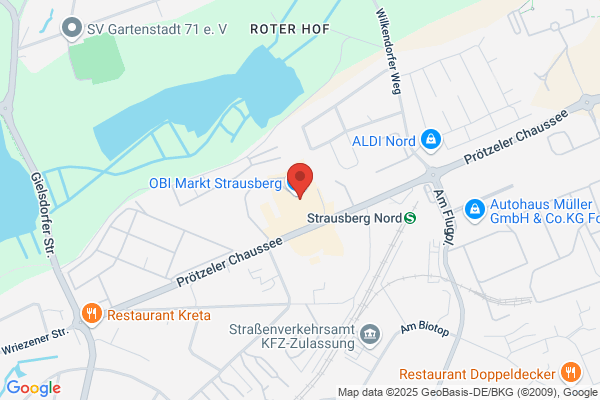OBI Holzzuschnitt-Service im Markt Strausberg