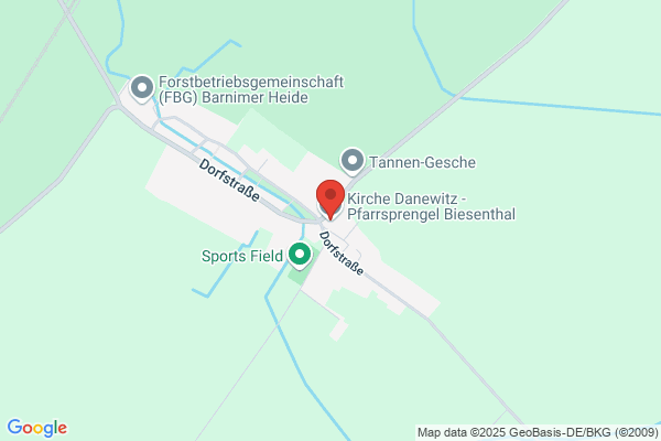 Kirche Danewitz - Pfarrsprengel Biesenthal