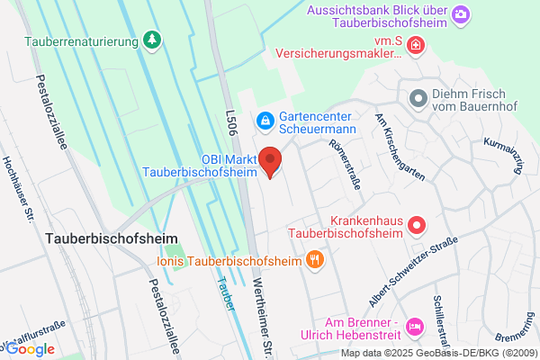 OBI Farbmisch-Service im Markt Tauberbischofsheim