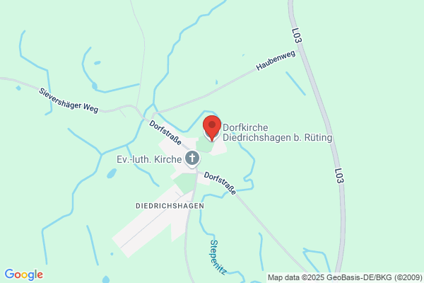 Dorfkirche Diedrichshagen - Ev.-Luth. Kirchengemeinde Diedrichshagen