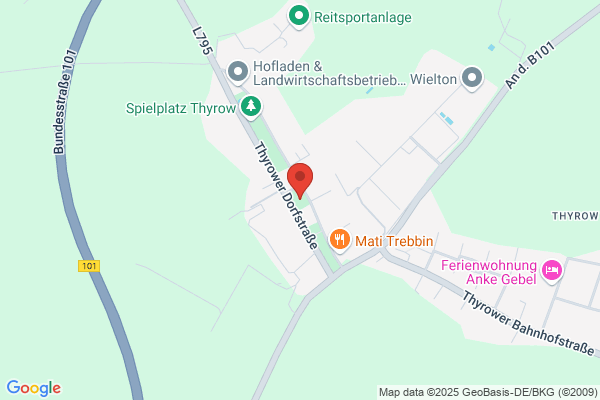 Kirche Thyrow - Pfarrsprengel Trebbin