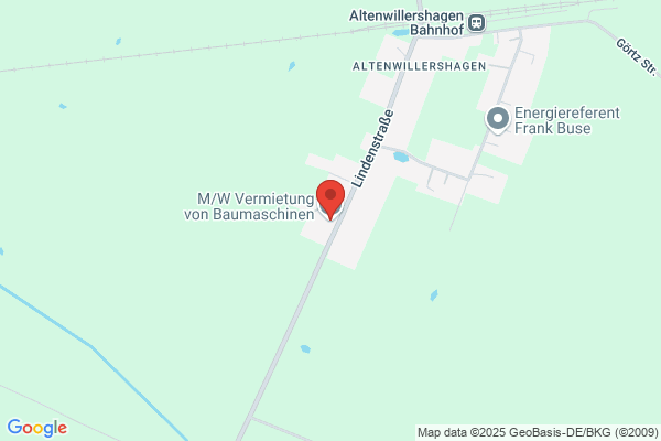 M/W Vermietung von Baumaschinen