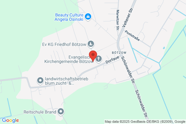 Kirche Bötzow - Pfarrsprengel Bötzow