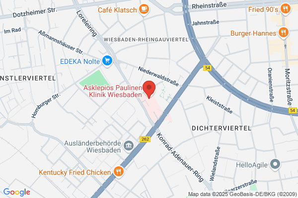Asklepios Paulinen Klinik Wiesbaden - Medizinische Klinik II: Allgemeine Innere Medizin, Geriatrie und Frührehabilitation