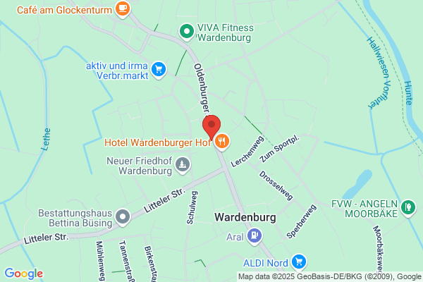 Geldautomat Geschäftsstelle Wardenburg - Volksbank eG Oldenburg-Land Delmenhorst