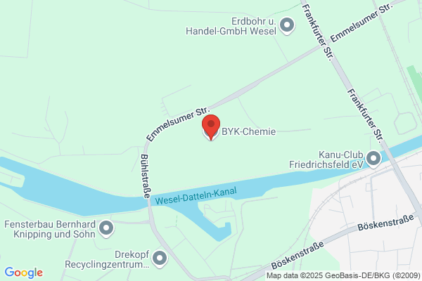 BYK-Chemie GmbH Anfahrt für LKW