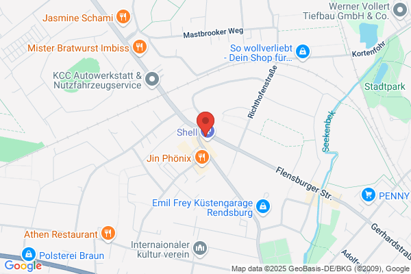 Tankstelle am Supermarkt