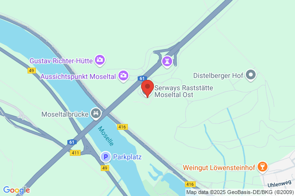 Serways Raststätte Moseltal Ost