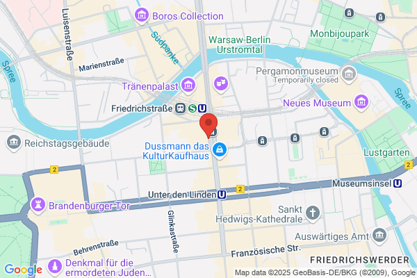 SIX Mode-Accessoires im Bahnhof Friedrichstr.