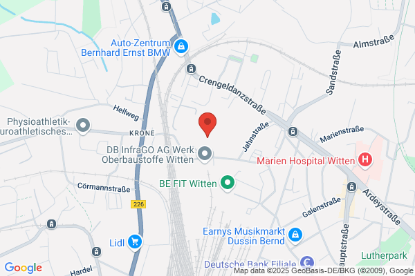 Sportplätze u. -häuser u. Stadtverwaltung Witten