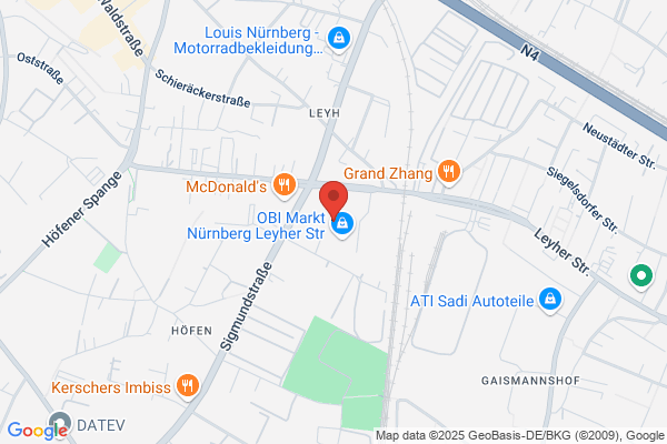 OBI Farbmisch-Service im Markt Nürnberg Leyher Str.
