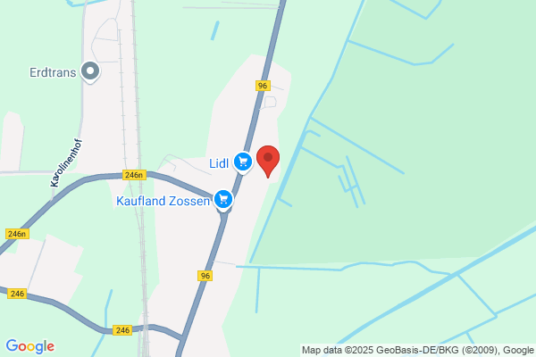 Der kleine Autoplatz in Zossen