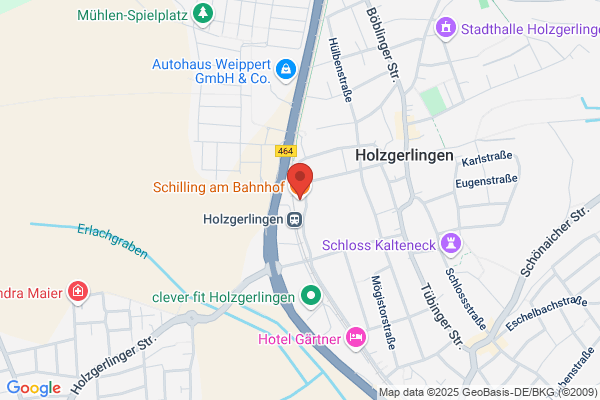 Schilling am Bahnhof