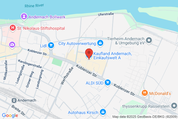Kaufland Andernach, Einkaufswe